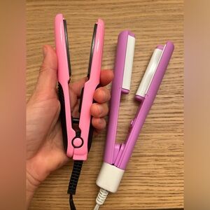 Bundle of 2 travel size mini hair irons